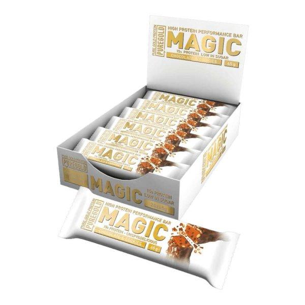 Magic Bar protein szelet - Chocolate & Cookies - 24x45g Box - PureGold