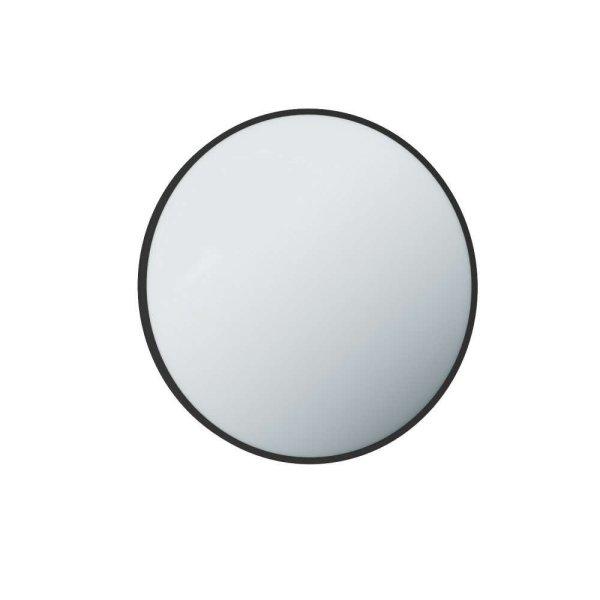 TMP IRON fürdőszobai tükör 70 cm - fekete keret - kerek