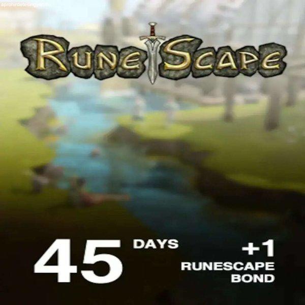Runescape 45 Days Time Card + 1 Bond (EU) (Digitális kulcs - PC)
