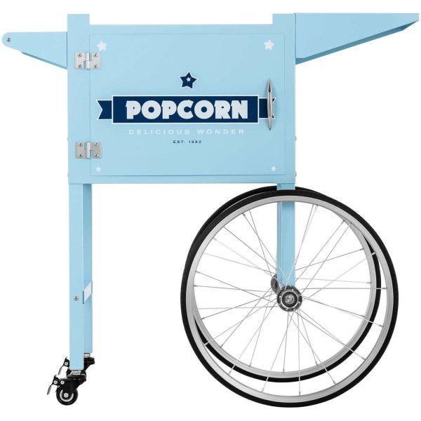 Popcorn gép alapkocsi retro szekrénnyel 51 x 37 cm - kék