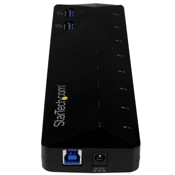 StarTech ST103008U2C USB 3.0 HUB (8+2 port) Fekete