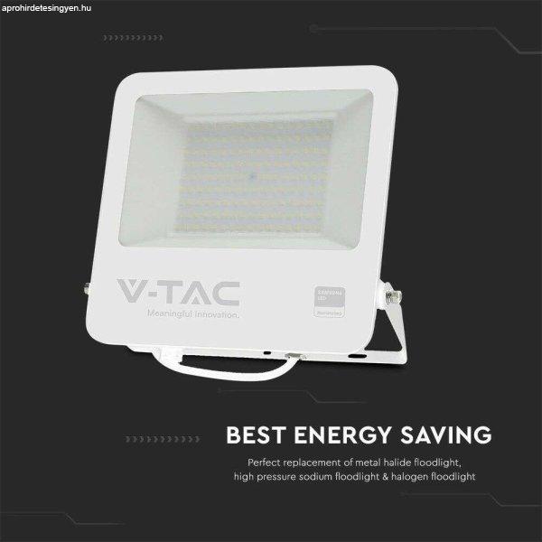 V-TAC LED reflektor 100W, természetes fehér, fehér házzal - SKU 23442