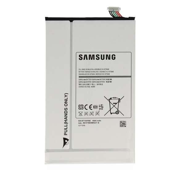 SAMSUNG akku 4900 mAh LI-ION Samsung Galaxy Tab S 8.4 WIFI (SM-T700), Samsung
Galaxy Tab S 8.4 LTE (SM-T705)