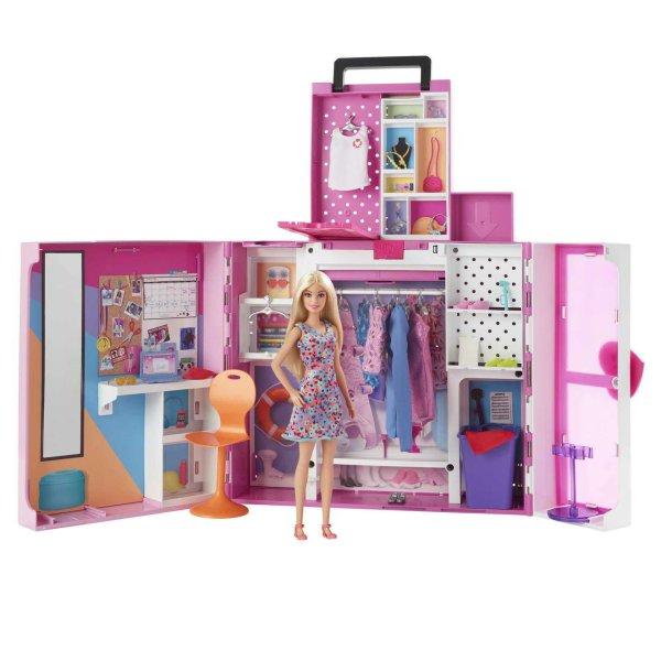 Mattel Barbie - Álom öltöző szoba játékszett babával HGX57