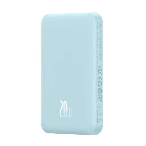 Baseus mini power bank 5000mAh 20W + USB-C kábel (20V/3A) - kék