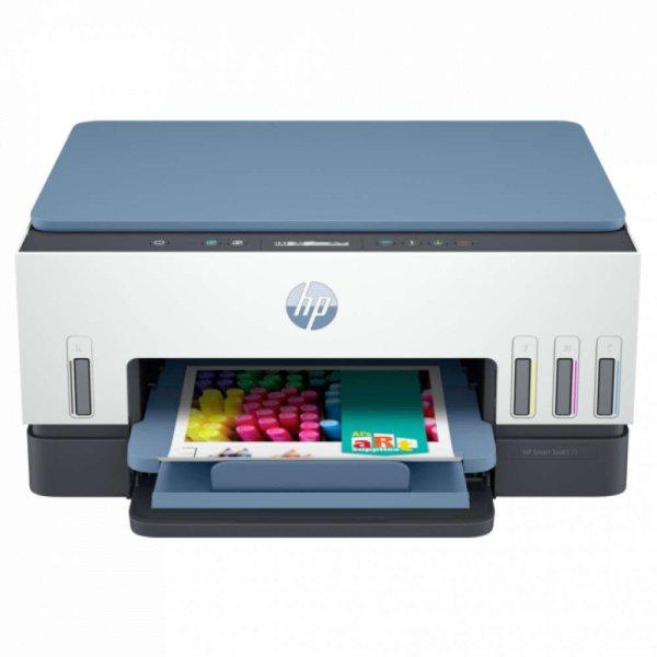 HP Tintasugaras MFP NY/M/S  Smart Tank 675 tintatartályos multifunkciós
nyomtató, USB/Wlan A4 12lap/perc(ISO), kék