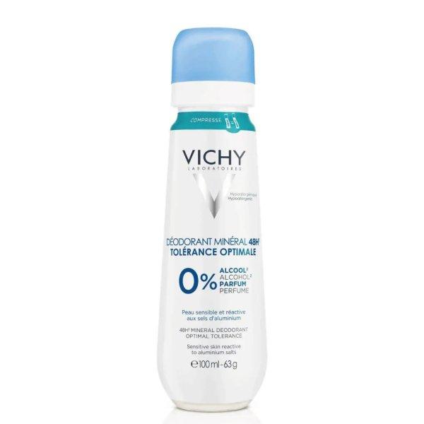 Vichy Ásványi dezodor spray Optimal Tolerance (48H Mineral Deodorant)
100 ml