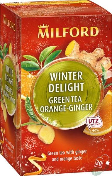 Milford winter delight zöld tea gyömbér-narancs 20x1,75 g