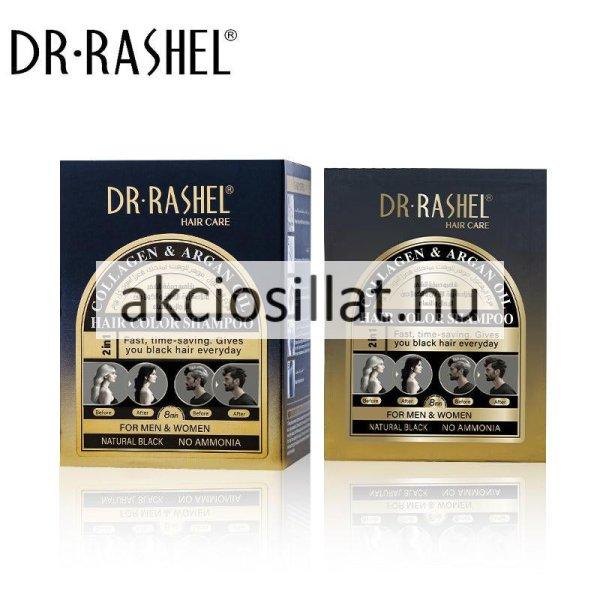 Dr.Rashel Collagen & Argan Oil Hair Color Sampoo Natural Black Hajszínező
sampon 10x25ml