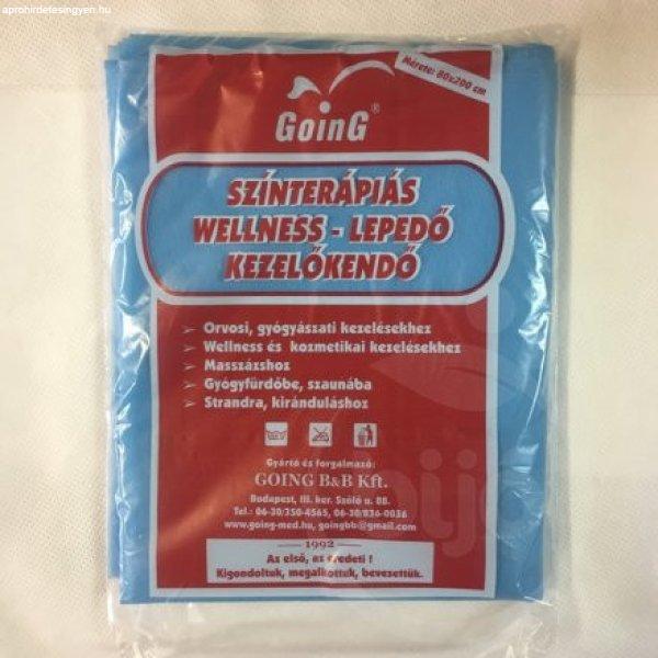Going színterápiás wellness lepedő világos kék 1 db
