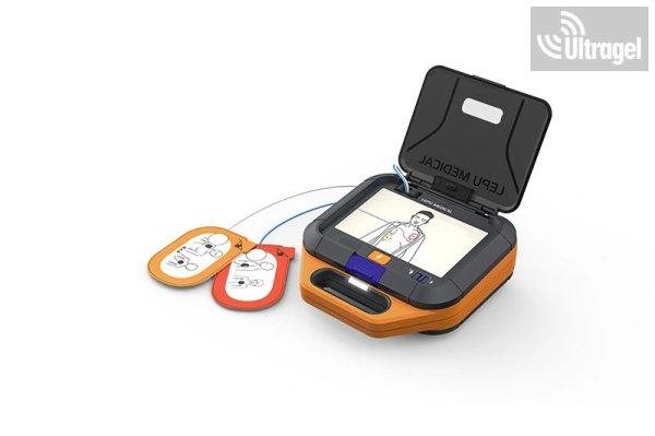 Automata AED defibrillátor kijelzővel és IP55 védelemmel - LEPU LeAED