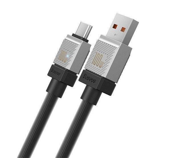Baseus CoolPlay USB-Type-C adatkábel, 100W, 1m, fekete