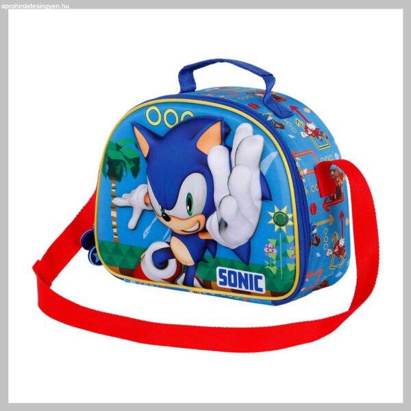 Sega- Sonic 3D uzsonnás táska, kék ZT06361