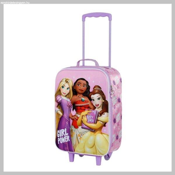 Disney Hercegnők gurulós bőrönd 3D lila ZT06552