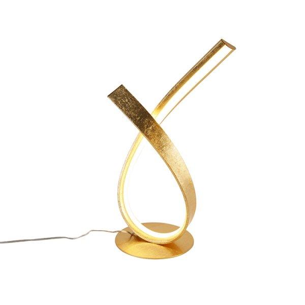 Design asztali lámpa arany 38,5 cm LED-del és fényerőszabályzóval -
Belinda