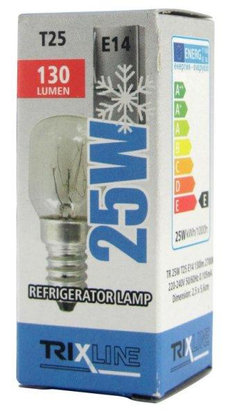 Trixline hűtő izzó T25 230V E14-es foglalat 25W 130 lumen