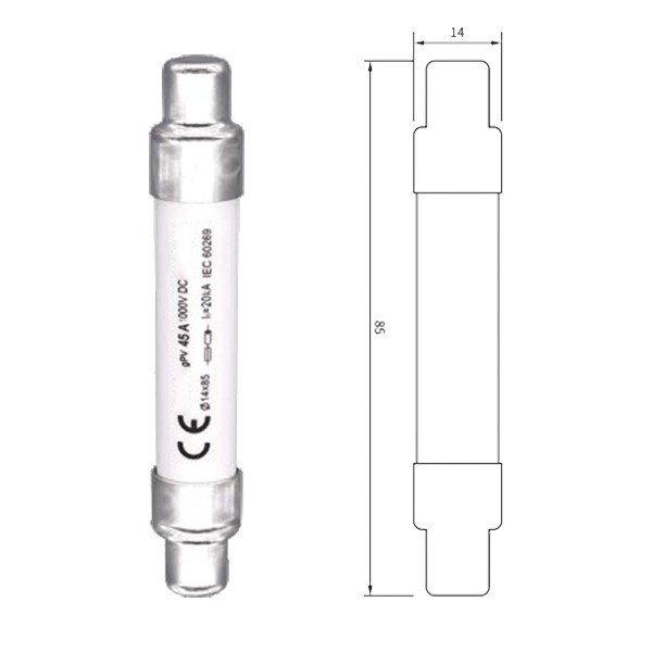 FUSE LINK 14X85 40A 1500VDC