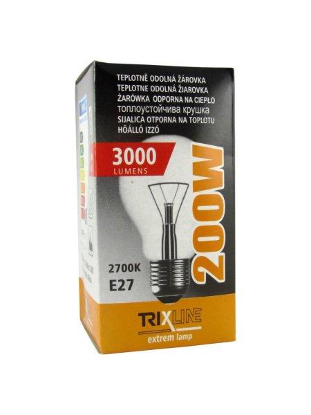 Trixline 230V/200W hagyományos izzó E27 menettel