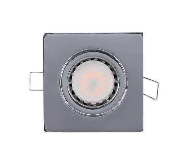 LEDES FÉM SZÖGLETES SPOTVILÁGÍTÁS PAR 16 5.5W 2700-3000K KRÓM 92S105WW/CH