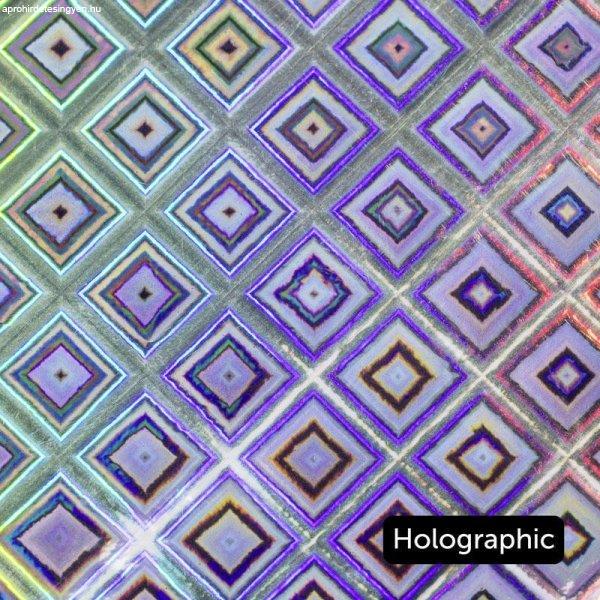 Gekkofix/Venilia Effect Holo Emil holografikus négyzet mintás öntapadós
fólia 56542