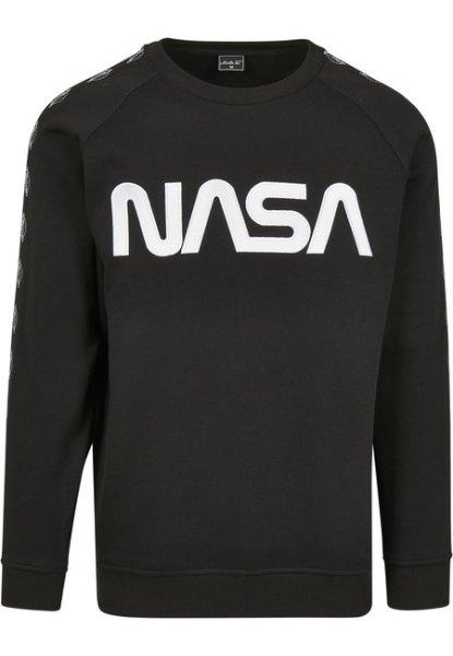 NASA Wormlogo Rocket férfi pulóver, fekete