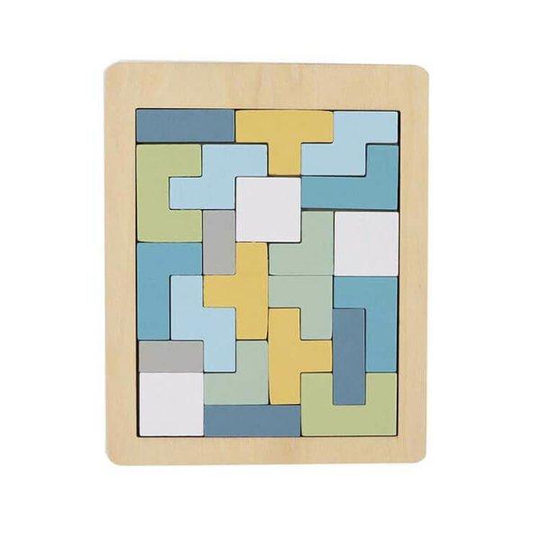 Fa tetrisz játék (téglalap, kék)