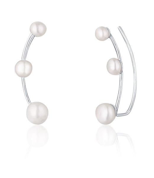 JwL Luxury Pearls Hosszú ezüst fülbevaló folyami
gyöngyökkel JL0794