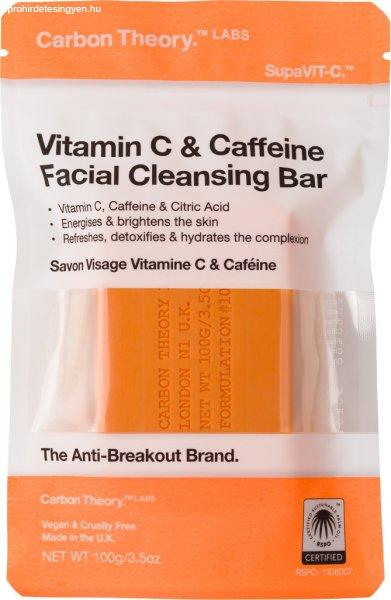 Carbon Theory Bőrtisztító szappan C-vitamin & Caffeine (Facial
Cleansing Bar) 100 g