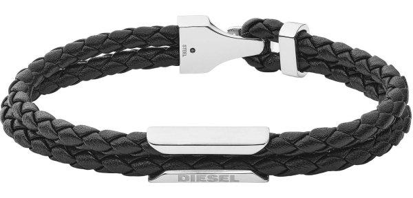Diesel Divatos férfi bőr karkötő DX1247040