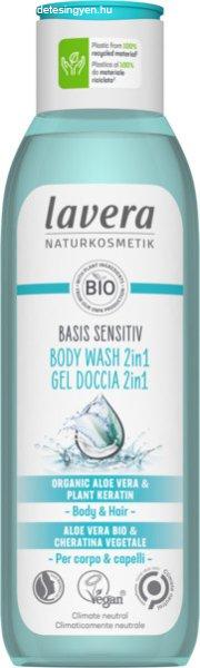 Lavera Semleges természetes illatú tusfürdő száraz
és érzékeny bőrre 2 az 1-ben Basis sensitiv (Body Wash) 250
ml