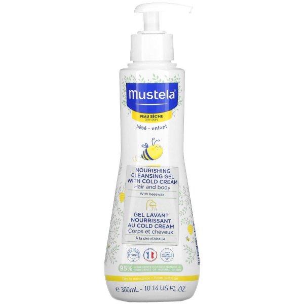 Mustela Gyermek tápláló méhviaszos tisztító
gél száraz bőrre (Nourishing Cleansing Gel with Cold Cream) 300
ml