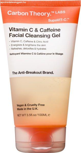 Carbon Theory Bőrtisztító zselé C-vitamin & Caffeine
(Facial Cleansing Gel) 100 ml