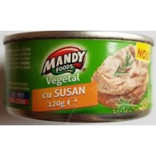 Mandy növényi pástétom szezámmagos 120g