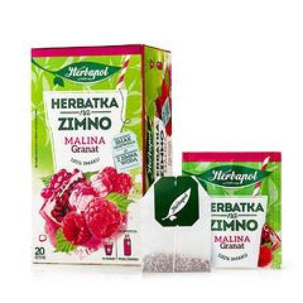 Herbapol málna gránátalma tea 1x18g 20 db