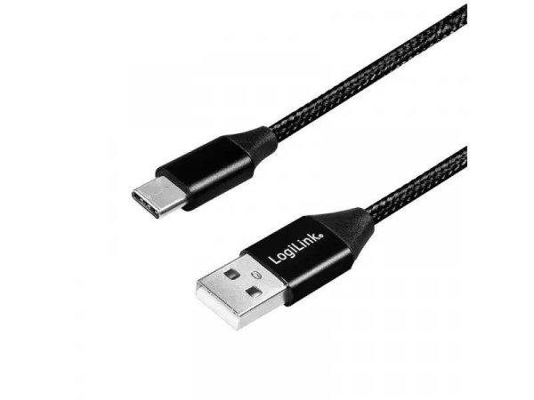 Logilink USB 2.0 Type-C male/male cable 1m Black