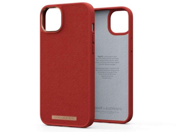 Njord Suede Comfort+ Case iPhone 14 Plus Burnt Orange