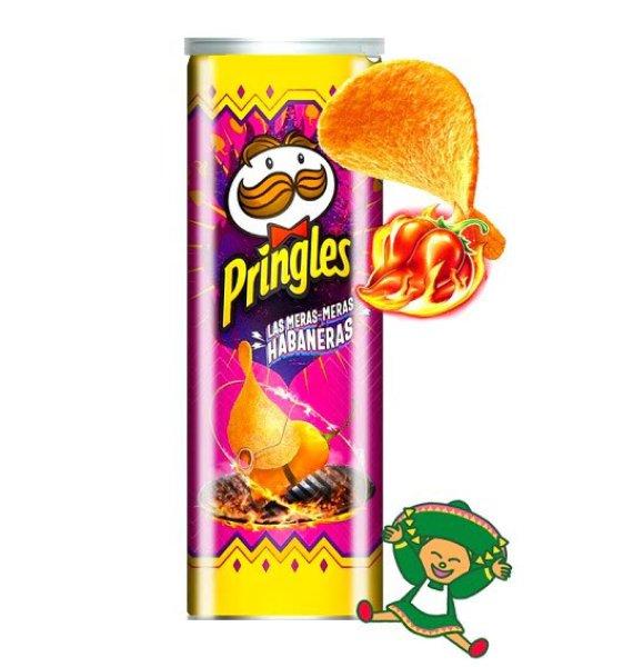 Pringles Las Meras-Meras Habaneras chips 124g Szavatossági idő: 2024-06-30
