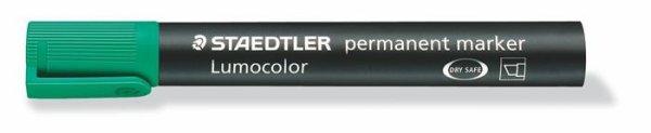 Alkoholos marker, 2-5 mm, vágott, STAEDTLER "Lumocolor® 350", zöld