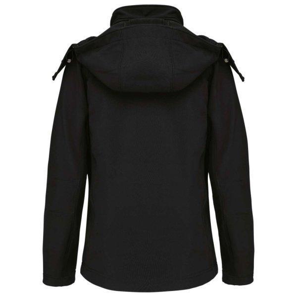 Női kapucnis softshell dzseki, Kariban KA414, Black-3XL