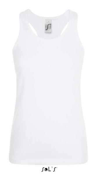 Női JUSTIN sporthátú trikó , SOL'S SO01826, White-S
