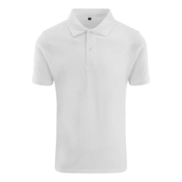 JP002 galléros sztreccs férfi póló Just Polos, White-2XL