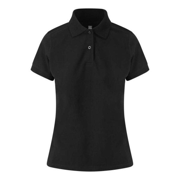 JP002F sztreccs galléros Női póló Just Polos, Black-2XL