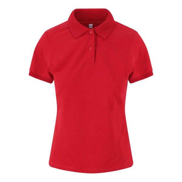 JP002F sztreccs galléros Női póló Just Polos, Red-XS