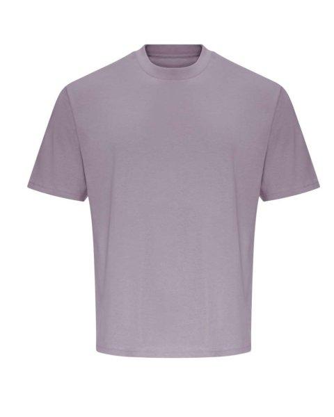 JT009 rövd ujjú bő szabású unisex póló Just Ts, Dusty Lilac-L