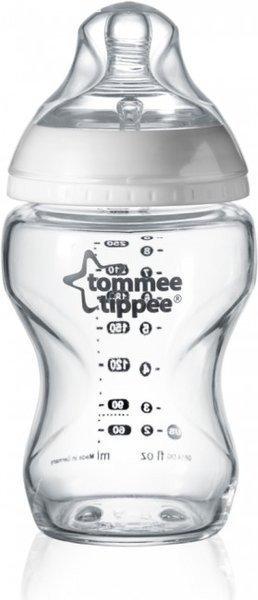  Tommee Tippee Closer to Nature Glass cumisüveg mell alakú cumival és kólika
elleni szeleppel, 250 ml, 1 db-os kiszerelés