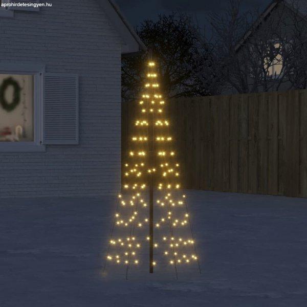 Meleg fehér karácsonyfa lámpa zászlórúdon 200 LED-del 180 cm