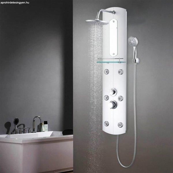Ezüstszínű zuhanypanel 25 x 43 x 120 cm
