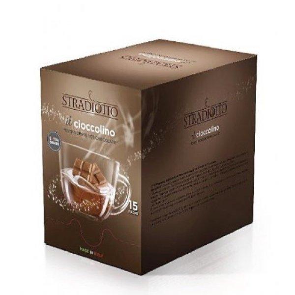 Stradiotto extra sűrű olasz kókuszos forró csokoládé 1 karton (25gx15db)