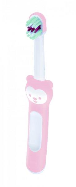 MAM Baby’s Brush - bébifogkefe 6+ - világos rózsaszín