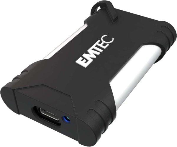 Emtec X210G 500 GB, USB-C 3.2 Gen 2 fekete-fehér gamer külső SSD